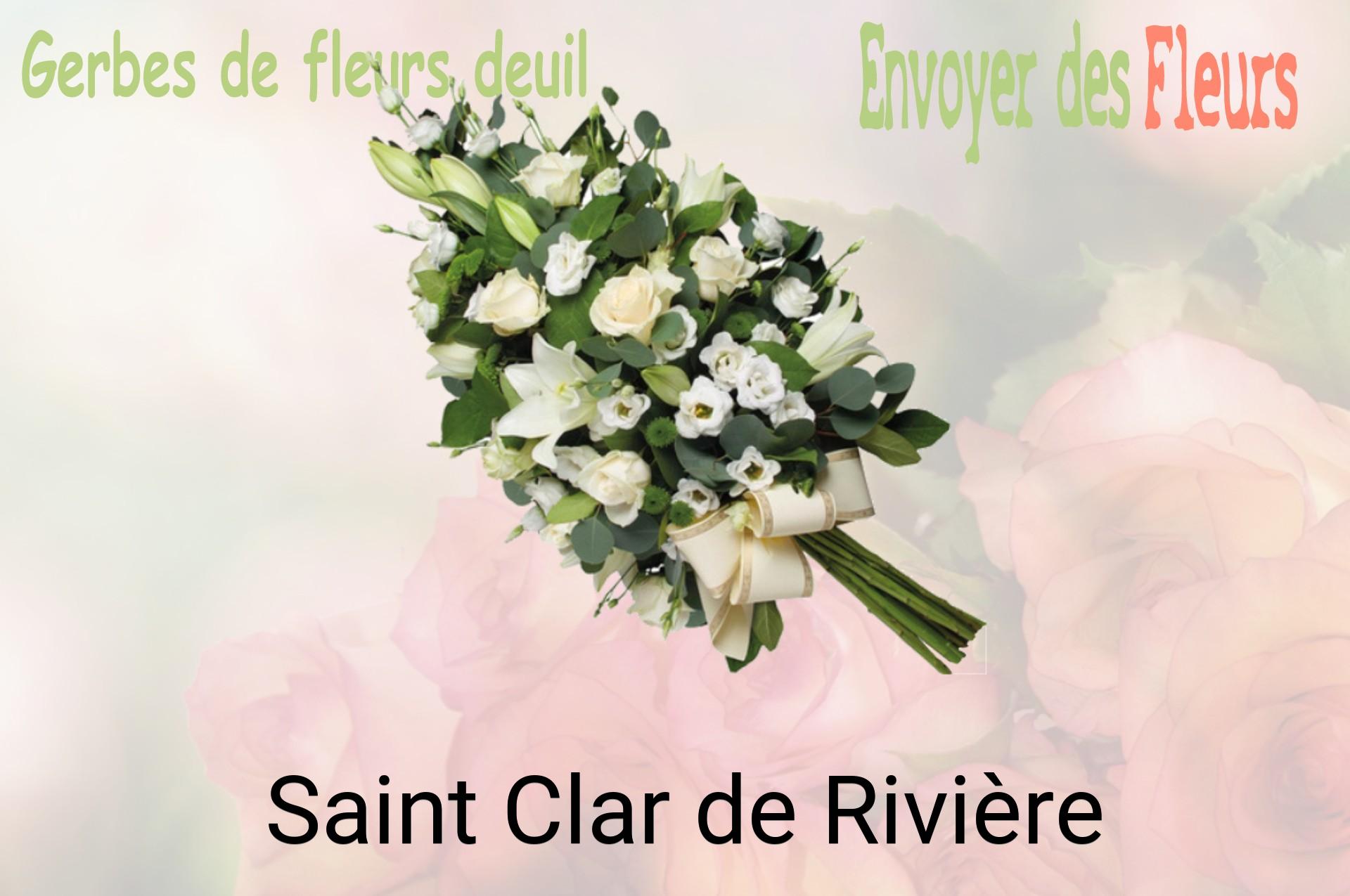 Gerbe de fleurs de deuil livrée à Saint-Clar-de-Rivière
